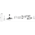 SAUTER REGULATION Seat Valve Actuator with Shaft Function, IP54 Protection, Retrofit Compatible 0510390027