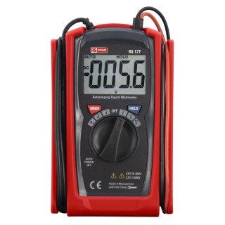 RS PRO Handheld Digital True RMS Multimeter 100 A AC/DC, 600 V AC/DC, Model 241-2777