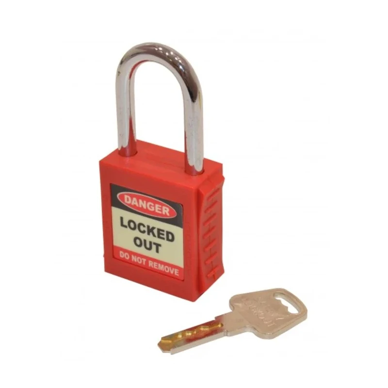 Spectrum Industrial Safety Padlock with Ribbed Nylon Body, Weatherproof, 6 mm Shackle Diameter S2195