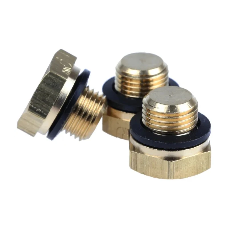 Legris Brass Blanking Plug G Thread Standard 1/8 in, Outside Diameter 28mm 0220 10 00