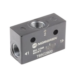 Norgren Pneumatic Logic Controller T65C series 10 bar Operating Pressure, OR Function T65C2800