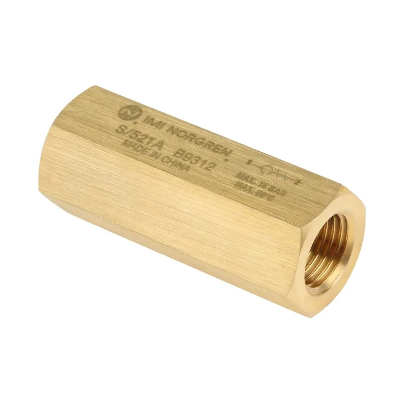 Norgren Pneumatic Non Return Valve Brass, Female Threaded Inlet & Outlet, 16 bar Maximum Operating Pressure S/521