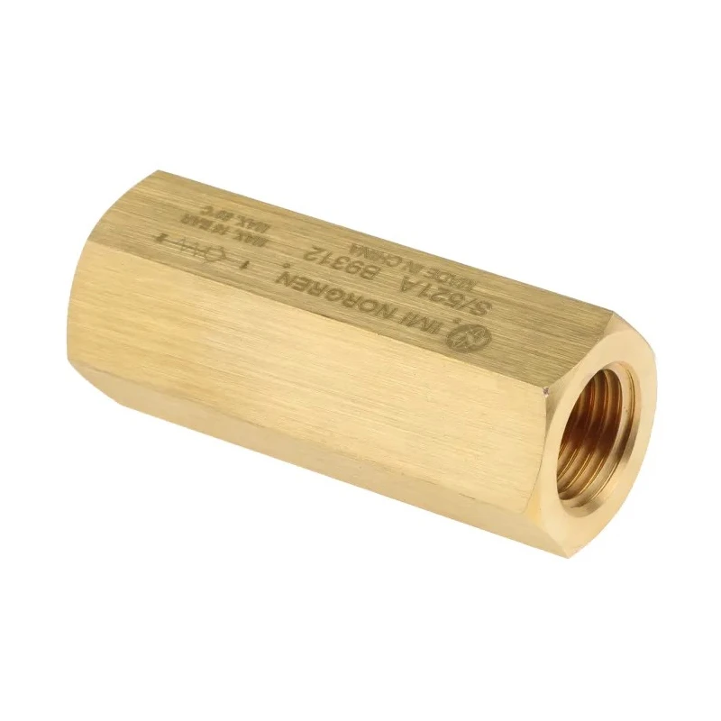 Norgren Pneumatic Non Return Valve Brass, Female Threaded Inlet & Outlet, 16 bar Maximum Operating Pressure S/521