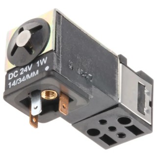 Crouzet Pneumatic Solenoid Valve Push-in Port 4 mm, 3-Port, 3/2 NC & 4/2 Monostable Valve Function, 24V DC, 8 bar 81519032