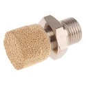 Legris Sintered Bronze, Brass Pneumatic Silencer 12 bar Threaded G 0672 724-936