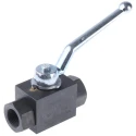 Parker Phosphate Steel Hydraulic Ball Valve Lever Operation 1/2 in Port Size 500 bar Pressure KH1/2CFX