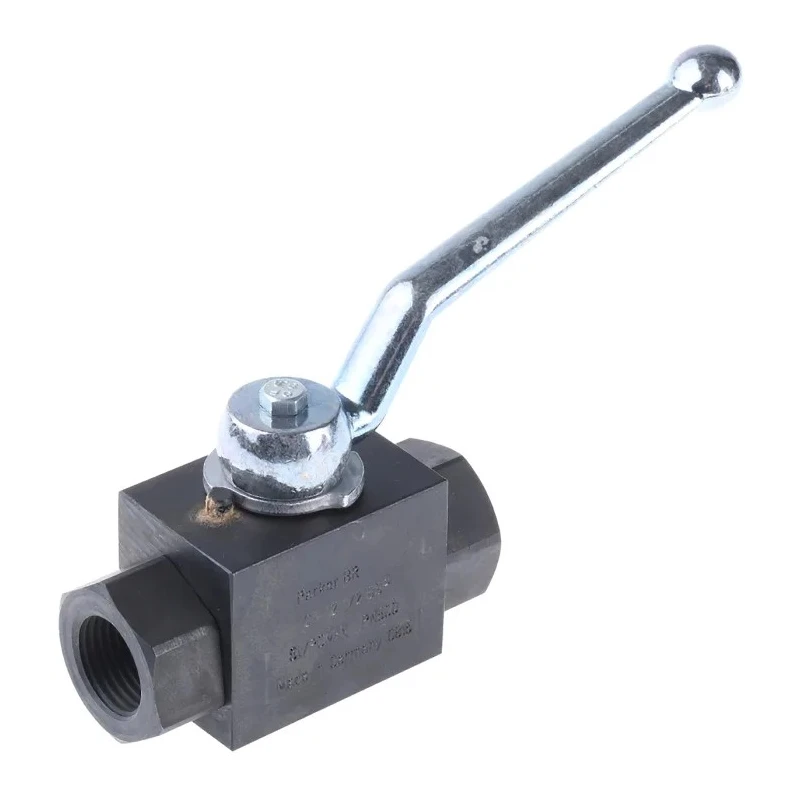 Parker Phosphate Steel Hydraulic Ball Valve Lever Operation 1/2 in Port Size 500 bar Pressure KH1/2CFX
