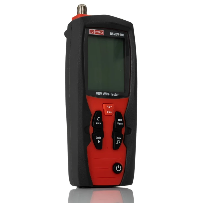 RS PRO Network Cable Tester RJ12, RJ45, RJ11, Cat3 to Cat7a, Battery Powered RSVDV-100