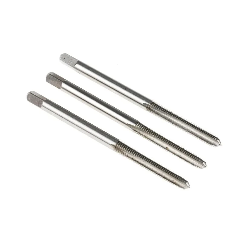 Dormer High-Speed Steel Machine Tap Set, M7 Thread Size, Straight Flute, 66mm Length E500M7NO6