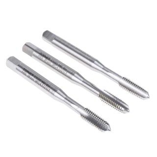 Dormer Tap Set M6 Thread Metric Standard Hand Tap, HSS Material, 3 Pieces, 66mm Overall Length E500M6NO6