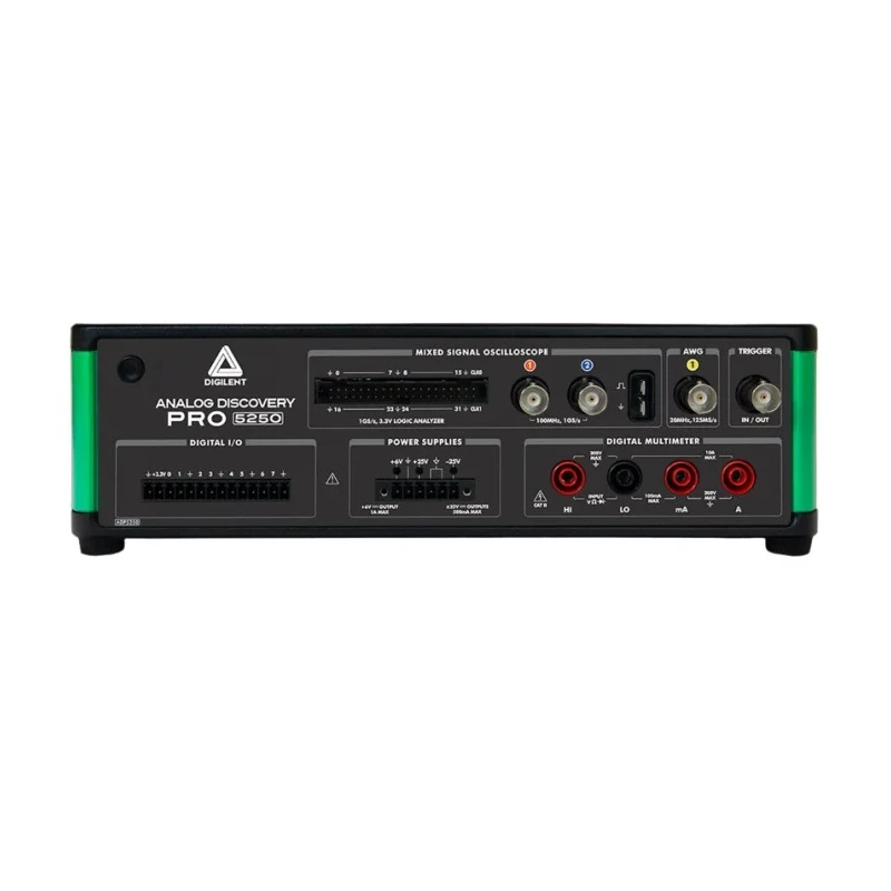 Digilent 100 MHz Bandwidth Bench Mixed Domain Oscilloscope, 34 Digital Channels, USB 2.0 Interface 471-058