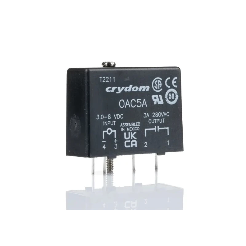 Crydom M Series Interface Relay Module PCB Mount 5V DC Coil 20mA Latching OAC5A