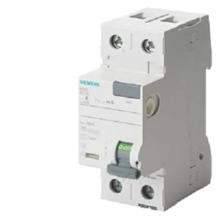 Siemens SENTRON 5SV3xxx Series Residual Current Circuit Breaker 63A 2-Pole 300 mA Type A 0.8 kA 230V AC 5SV3616-6KL