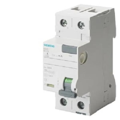 Siemens SENTRON 5SV3xxx Series Residual Current Circuit Breaker 63A 2-Pole 300 mA Type A 0.8 kA 230V AC 5SV3616-6KL