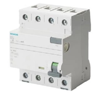 Siemens SENTRON Residual Current Circuit Breaker 63A 4-Pole 500 mA Type A 400V AC 5SV3746-6KL