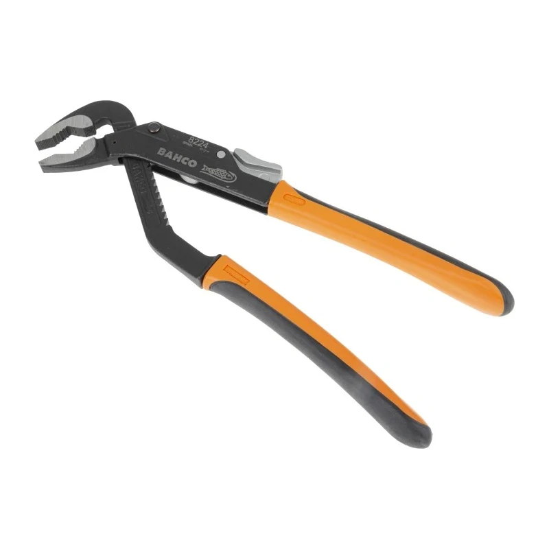 Bahco Professional Water Pump Plier, Steel, Black Finish, 250mm Length, 41.85mm Jaw, Slip Joint 8224 IP