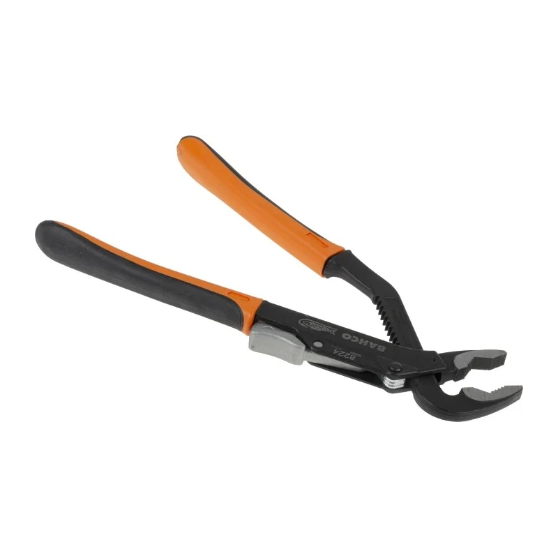 Bahco Professional Water Pump Plier, Steel, Black Finish, 250mm Length, 41.85mm Jaw, Slip Joint 8224 IP