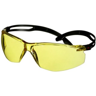 3M SecureFit 500 Safety Glasses Amber Polycarbonate Lens Anti-Scratch Anti-Fog 7100243980