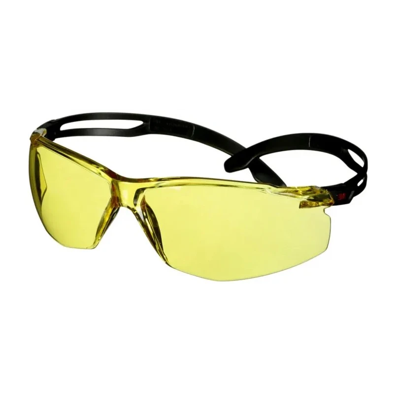3M SecureFit 500 Safety Glasses Amber Polycarbonate Lens Anti-Scratch Anti-Fog 7100243980