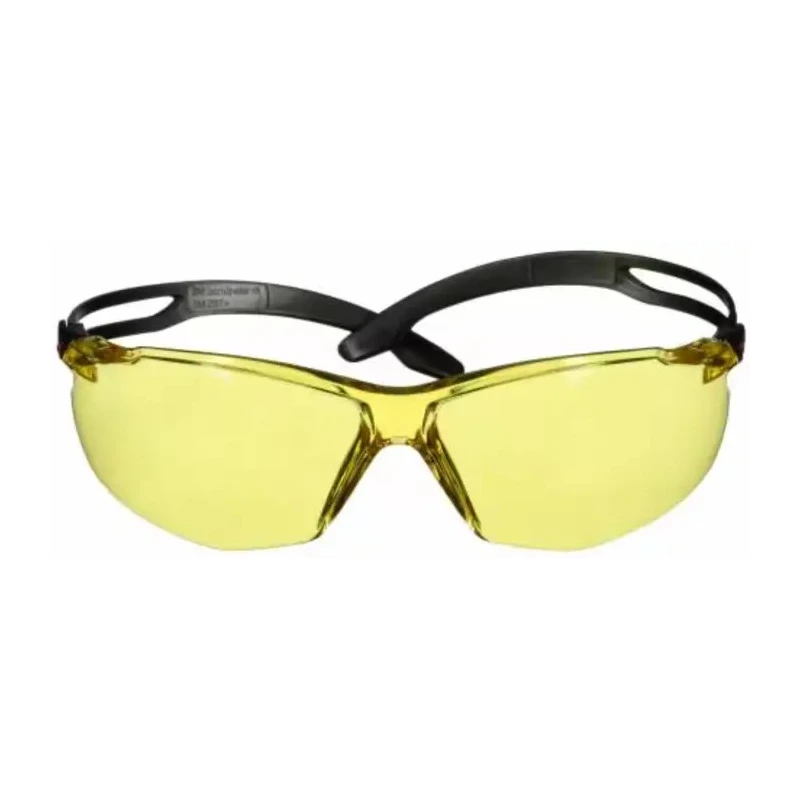 3M SecureFit 500 Safety Glasses Amber Polycarbonate Lens Anti-Scratch Anti-Fog 7100243980