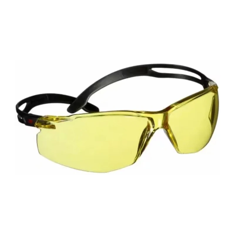 3M SecureFit 500 Safety Glasses Amber Polycarbonate Lens Anti-Scratch Anti-Fog 7100243980