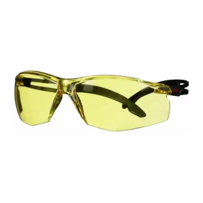 3M SecureFit 500 Safety Glasses Amber Polycarbonate Lens Anti-Scratch Anti-Fog 7100243980
