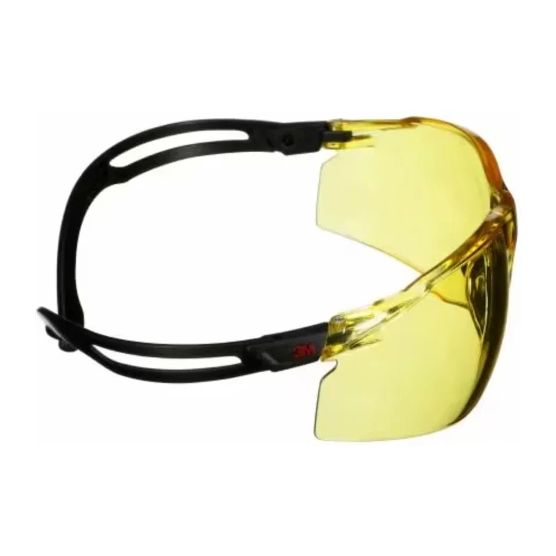 3M SecureFit 500 Safety Glasses Amber Polycarbonate Lens Anti-Scratch Anti-Fog 7100243980