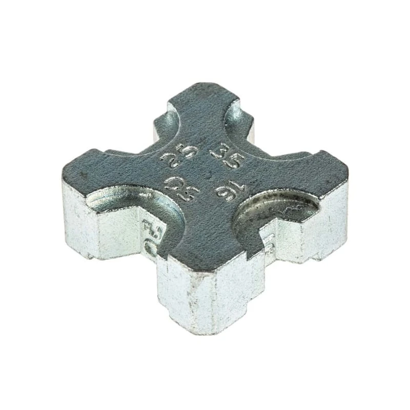 RS PRO Coaxial Type Crimp Die Set Uninsulated Black Suitable for 16-50 mm² Terminal 241-4732