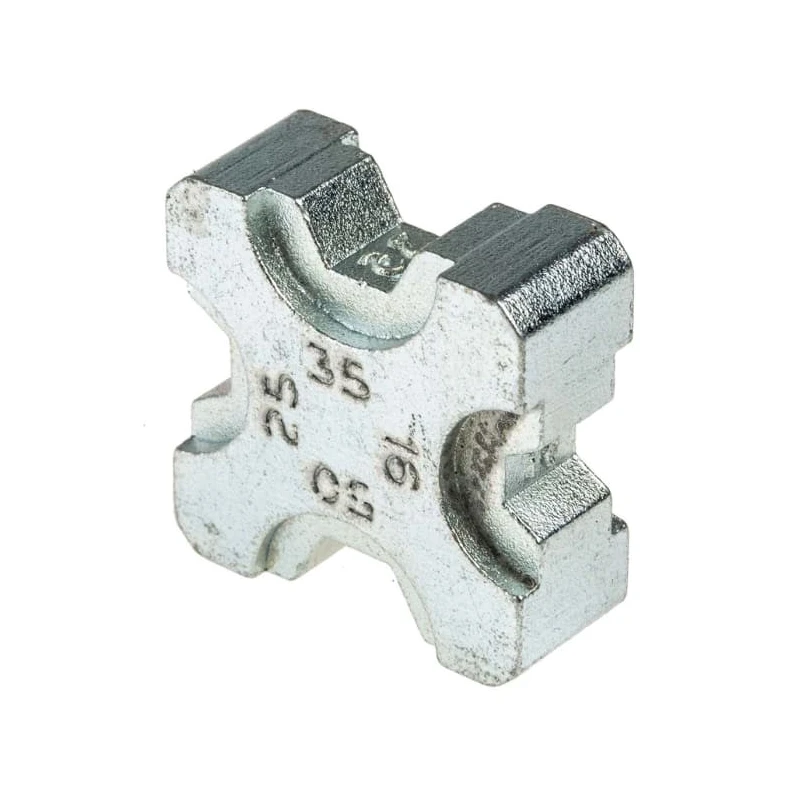 RS PRO Coaxial Type Crimp Die Set Uninsulated Black Suitable for 16-50 mm² Terminal 241-4732
