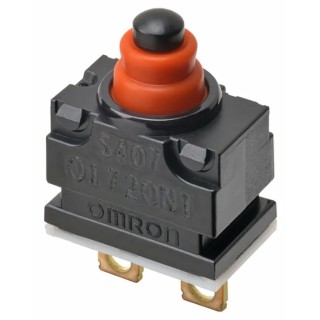 Omron Subminiature Pin Plunger Micro Switch SPST 13.5 V dc, 1mA, IP67 D2GW-A03D