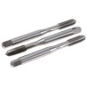 Dormer Tap Set, 1/4 UNF Thread, UNF Standard, Straight Flute Hand Tap, HSS Material, Bright Finish, 3 Pieces E5241/4NO6