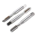 Dormer Hand Tap Set 3 Pieces 3/8 UNF Thread, UNF Standard, Straight Flute, HSS Bright Finish E5243/8NO6