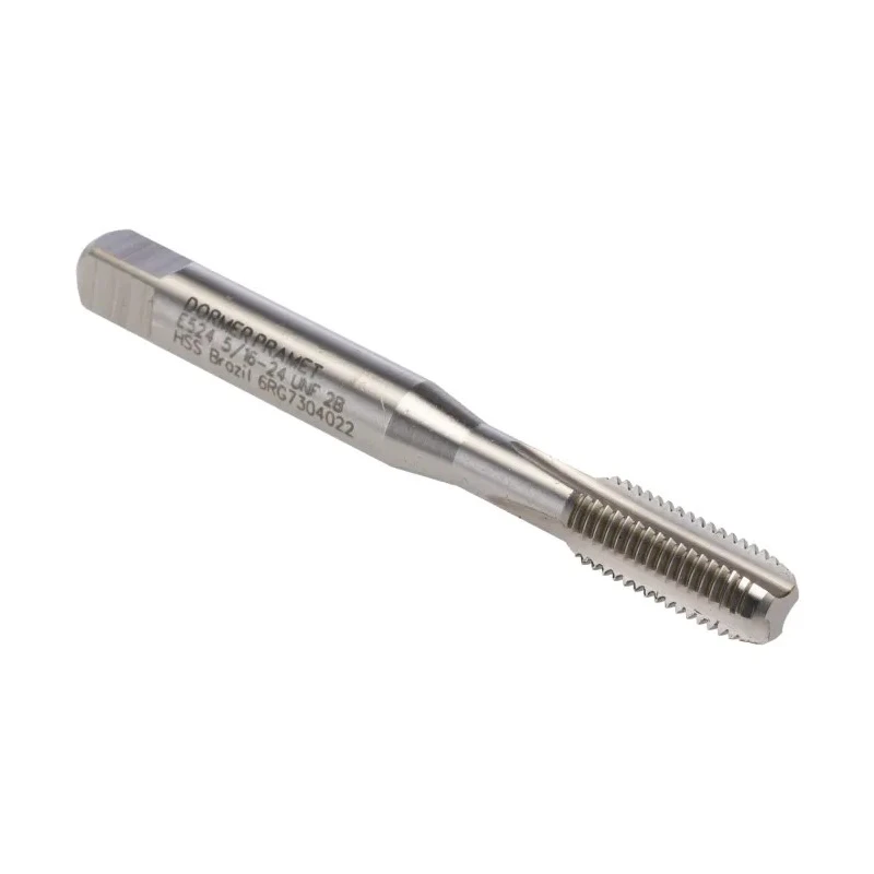 Dormer Tap Set, 5/16 UNF Thread, Straight Flute, HSS, Bright Finish, ISO 529 Standard E5245/16NO6