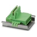 Phoenix Contact 5/5-ST-3, 5 TBUS 1, 81 GN, ME 22 Series DIN Rail Connector, Green Polyamide Copper Alloy 2707437