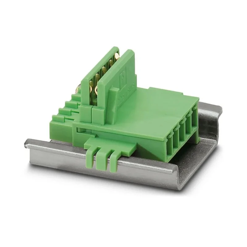Phoenix Contact 5/5-ST-3, 5 TBUS 1, 81 GN, ME 22 Series DIN Rail Connector, Green Polyamide Copper Alloy 2707437