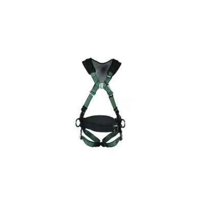 MSA Safety Standard Size Safety Harness 140 kg Weight Capacity Polyester Material Green Color Bayonet Buckles 10206055