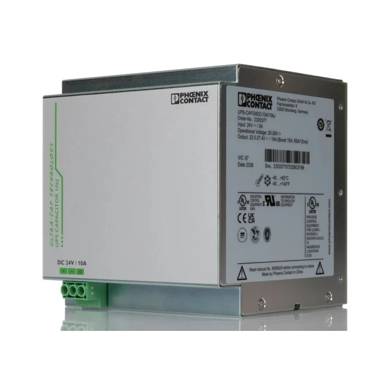 Phoenix Contact QUINT UPS Energy Storage Device UPS-CAP/24DC/10A/10KJ 3.6 W 2320377