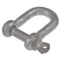 RS PRO Zinc Plated Steel D-Shackle with Screw Pin 6mm Diameter 13.5mm Jaw Width 750-648