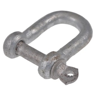 RS PRO Zinc Plated Steel D-Shackle with Screw Pin 6mm Diameter 13.5mm Jaw Width 750-648