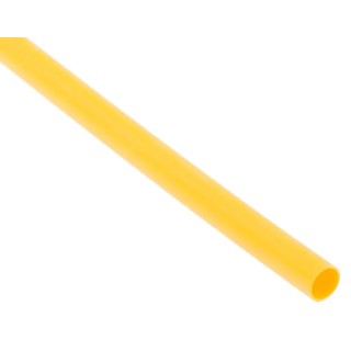 RS PRO Polyolefin Heat Shrink Tubing Yellow 3 mm Sleeve Diameter x 1.2 m Length 3:1 Shrink Ratio 241-7315