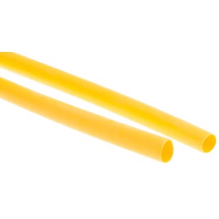 RS PRO Heat Shrink Tubing Yellow 6.4 mm Sleeve Diameter x 1.2 m Length 3:1 Ratio 241-7365