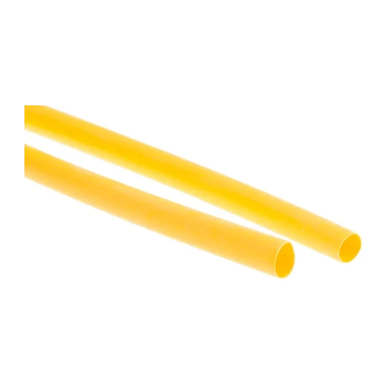 RS PRO Heat Shrink Tubing Yellow 6.4 mm Sleeve Diameter x 1.2 m Length 3:1 Ratio 241-7365