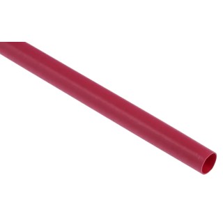 RS PRO Polyolefin Heat Shrink Tubing Red 6.4 mm Sleeve Diameter x 1.2 m Length 3:1 Shrink Ratio 241-7387