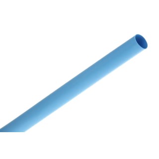 RS PRO Heat Shrink Tubing Blue 9.5 mm Sleeve Diameter x 1.2 m Length 3:1 Ratio 241-7422