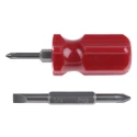 RS PRO Stubby Screwdriver, 1/4 in and 3/16 in PH1 and PH2 Tip, 50 mm Blade Length, 75 mm Overall Length 241-7769