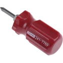 RS PRO Stubby Screwdriver, 1/4 in and 3/16 in PH1 and PH2 Tip, 50 mm Blade Length, 75 mm Overall Length 241-7769