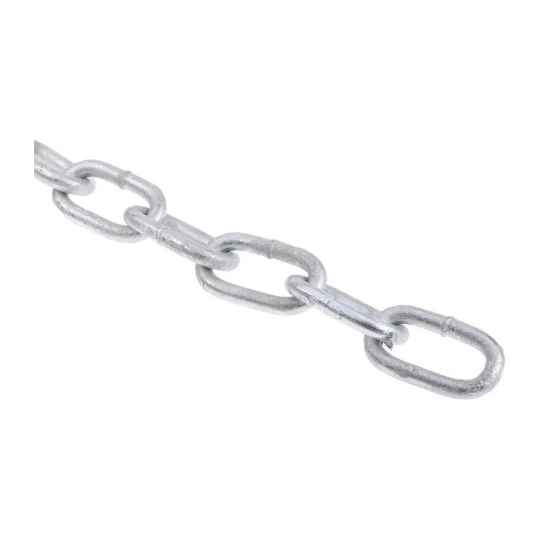 RS PRO Galvanised Steel Chain Link, 10 m Length, 38 mm Link Length, 7 mm Link Diameter, 200 kg Load Capacity 750-480