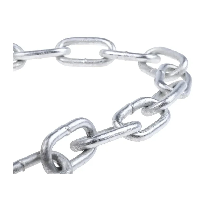 RS PRO Galvanised Steel Chain Link, 10 m Length, 38 mm Link Length, 7 mm Link Diameter, 200 kg Load Capacity 750-480