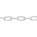 RS PRO Galvanised Steel Chain Link, 10 m Length, 38 mm Link Length, 7 mm Link Diameter, 200 kg Load Capacity 750-480