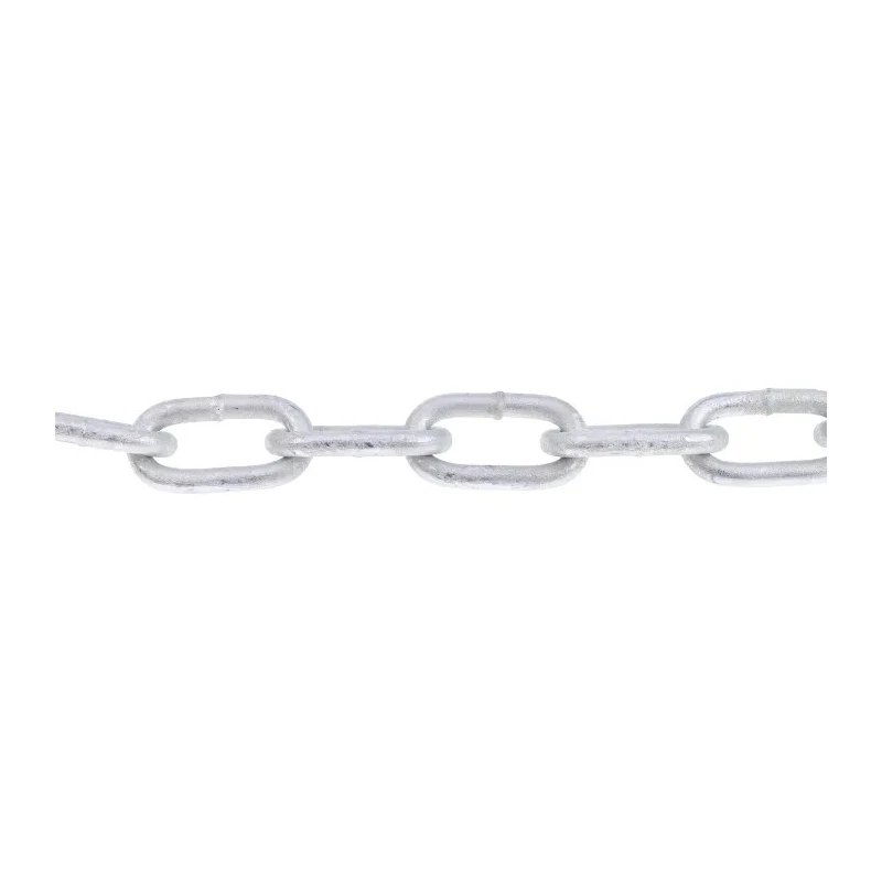 RS PRO Galvanised Steel Chain Link, 10 m Length, 38 mm Link Length, 7 mm Link Diameter, 200 kg Load Capacity 750-480